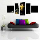 Ver imagem 3 de Quadro Decorativo Scorpions Mortal Kombate Games Jogos Quartos Salas Mosaico 5 Peças Com Moldura