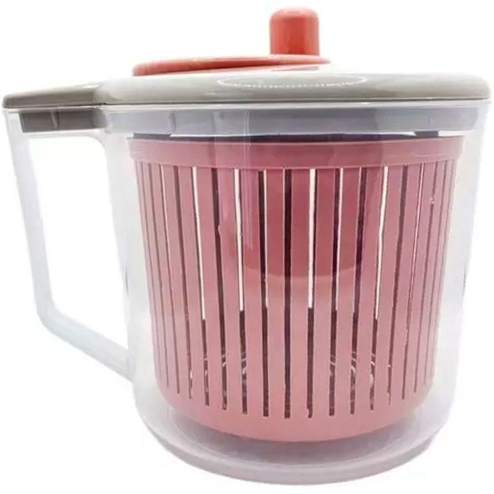 Seca Salada Compacta Jarra com Dosadora 2,8 Litros Rosa