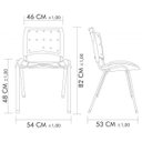 Ver imagem 3 de Cadeira Empilhável Plástica Branca Anatômica 10 Unidades - Ultra Móveis