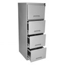 Ver imagem 2 de Arquivo de Aço 4 Gavetas Cinza - Ultra Móveis