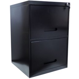 Arquivo de Aço 2 Gavetas Preto - Ultra Móveis - 1