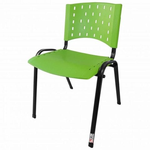 Cadeira Empilhável Plástica Verde 10 Unidades - Ultra Móveis