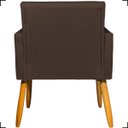 Ver imagem 6 de Kit 2 Poltronas Decorativa para Sala Recepção Consultório Nina Corino Cores Pé Palito 30 Cm Castanho