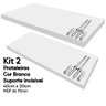 Kit 2 Prateleiras Brancas Mdf 40x20 Suporte Invisível Decora - 5