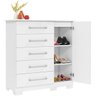 Cômoda Sapateira 100% MDF 5 Gavetas Adele Branco - 3