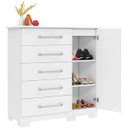 Ver imagem 3 de Cômoda Sapateira 100% MDF 5 Gavetas Adele Branco