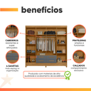 Ver imagem 4 de Guarda Roupas Casal 8 Portas 4 Gavetas Montana