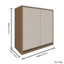 Ver imagem 3 de Balcão Aéreo de Cozinha Modulada 02 Portas 60cm Vitória