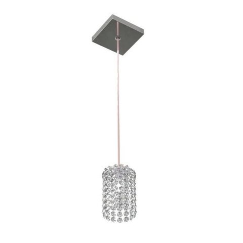 Luminária Pendente De Cristal 9cm Mesa Balcão Quarto Bancada Passa Prato