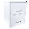 Arquivo de Aço 2 Gavetas Branco - Ultra Móveis - 1