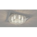 Ver imagem 2 de Plafon Lustre de Cristal Legitimo Quadrado 50cm Sala Quarto Corredor Living Loft