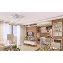 Ver imagem 3 de Plafon Lustre de Cristal Legitimo Quadrado 50cm Sala Quarto Corredor Living Loft