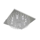 Ver imagem 1 de Plafon Lustre de Cristal Legitimo Quadrado 50cm Sala Quarto Corredor Living Loft