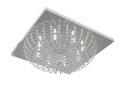 Ver imagem 1 de Plafon Lustre de Cristal Legitimo Quadrado 50cm Sala Quarto Corredor Living Loft