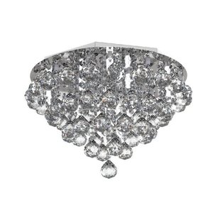 Plafon Lustre de Cristal Legitimo 40cm Sala Estar Jantar Quarto Living