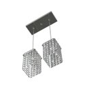 Ver imagem 2 de Luminária Pendente de Cristal Legitimo L30X12cm Mesa Balcão Quarto Bancada Passa Prato