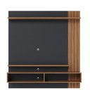 Ver imagem 3 de Painel para Tv Home Suspenso Juriti 1.5 com Mesa de Centro Jeri Noce Milano Preto Acetinado - Colibr