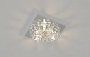 Ver imagem 2 de Plafon Lustre de Cristal Legitimo Quadrado 23cm Lavabo Corredor Hall Sala Loft