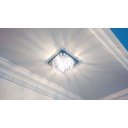 Ver imagem 4 de Plafon Lustre de Cristal Legitimo Quadrado 23cm Lavabo Corredor Hall Sala Loft