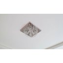 Ver imagem 3 de Plafon Lustre de Cristal Legitimo Quadrado 23cm Lavabo Corredor Hall Sala Loft