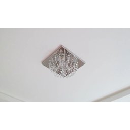 Plafon Lustre de Cristal Legitimo Quadrado 23cm Lavabo Corredor Hall Sala Loft - 3