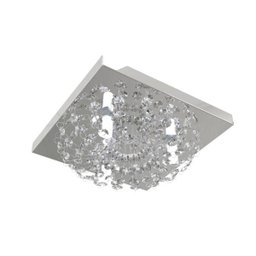 Plafon Lustre de Cristal Legitimo Quadrado 23cm Lavabo Corredor Hall Sala Loft - 1