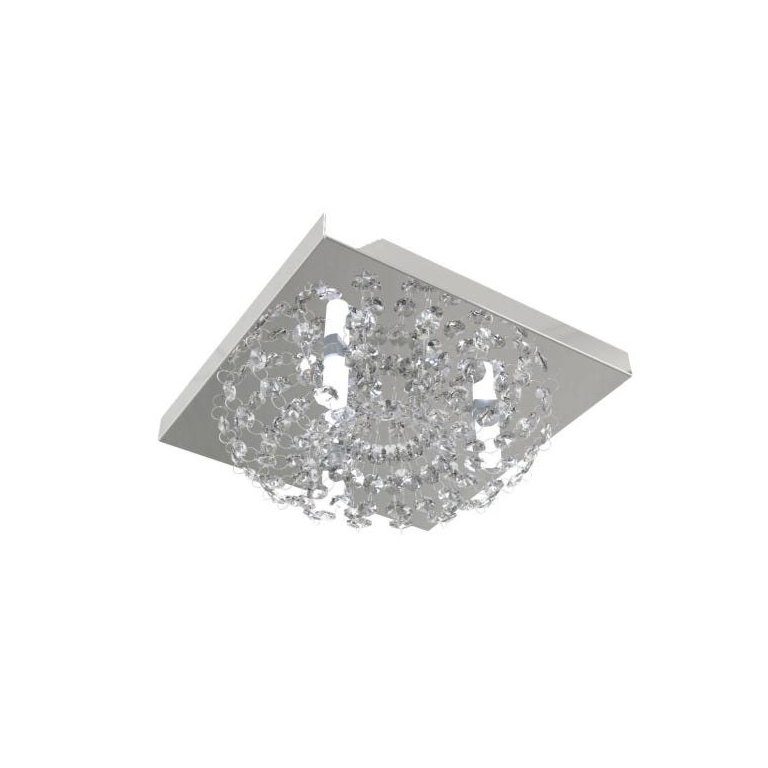 Plafon Lustre de Cristal Legitimo Quadrado 23cm Lavabo Corredor Hall Sala Loft Plafon Lustre de Cristal Legitimo Quadrado 23cm Lavabo Corredor Hall Sala Loft