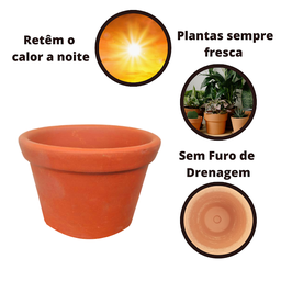 Kit 20un Vaso de Barro 5cm - 5