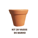 Ver imagem 1 de Kit 20un Vaso de Barro 5cm