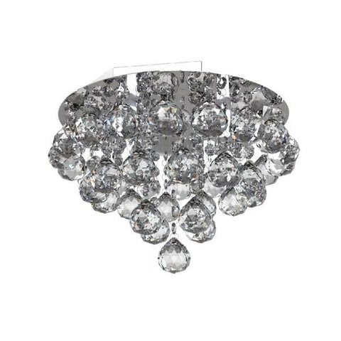 Plafon Lustre de Cristal Legitimo 30cm Quarto Sala Estar Living Hall