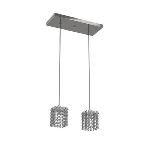 Luminária Pendente De Cristal 30x12cm Mesa Balcão Quarto Bancada Passa Prato