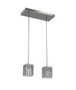 Ver imagem 1 de Luminária Pendente De Cristal 30x12cm Mesa Balcão Quarto Bancada Passa Prato
