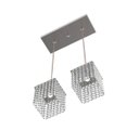 Ver imagem 2 de Luminária Pendente De Cristal L30x12cm Mesa Balcão Quarto Bancada Passa Prato