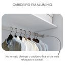 Ver imagem 4 de Guarda Roupa Casal Atlanta 3 Portas 4 Gavetas Neve com Espelho – Novo Horizonte