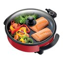 Ver imagem 1 de Panela Elétrica Mondial Multifuncional com Grill Redonda Multicook Red 1200w 220v - Pe-28