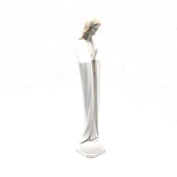 Imagem Escultura Nossa Senhora do Silêncio Branca 25 cm - 2