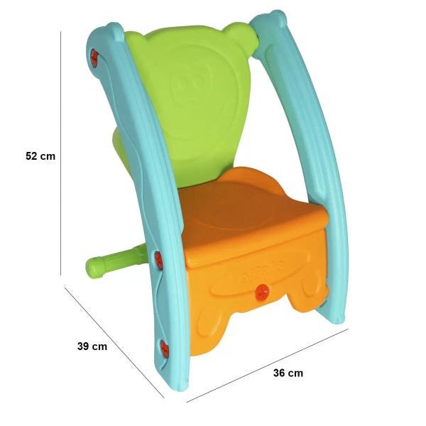 Gangorra e Cadeira 2 em 1 Infantil Balanço Brinquedo Playground Menino Menina Importway BW052 - 2