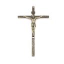 Ver imagem 2 de Crucifixo de Metal Dourado Parede Elegante 25 cm