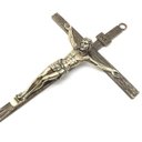 Ver imagem 3 de Crucifixo de Metal Dourado Parede Elegante 25 cm