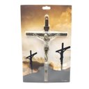 Ver imagem 4 de Crucifixo de Metal Dourado Parede Elegante 25 cm