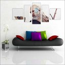 Ver imagem 1 de Quadro Decorativo The Witcher Games Jogos Quartos Salas Interiores Mosaico 5 Peças Com Moldura