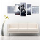 Ver imagem 4 de Quadro Decorativo The Witcher Games Jogos Quartos Salas Interiores Mosaico 5 Peças Com Moldura