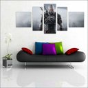 Ver imagem 4 de Quadro Decorativo The Witcher Games Jogos Quartos Salas Interiores Mosaico 5 Peças Com Moldura