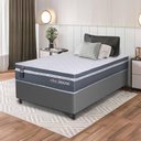 Ver imagem 1 de Conjunto Box Cinza Cairo Cinza Molas Ensacadas Solteiro 88x188x64 - King House