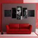 Ver imagem 4 de Quadro Decorativo The Last Of Us Games Jogos Quartos Salas Interiores Mosaico 5 Peças Com Moldura