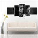 Ver imagem 3 de Quadro Decorativo The Last Of Us Games Jogos Quartos Salas Interiores Mosaico 5 Peças Com Moldura