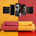 Ver imagem 2 de Quadro Decorativo The Last Of Us Games Jogos Quartos Salas Interiores Mosaico 5 Peças Com Moldura
