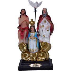 IMAGEM RESINA SANTOS DIVINO PAI ETERNO 10 CM