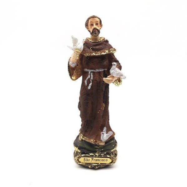Imagem de São Francisco Protetor dos Animais Resina 17 cm - 2