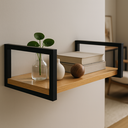 Ver imagem 4 de Suporte Prateleira Simples 30cm 2 Peça Estilo Industrial